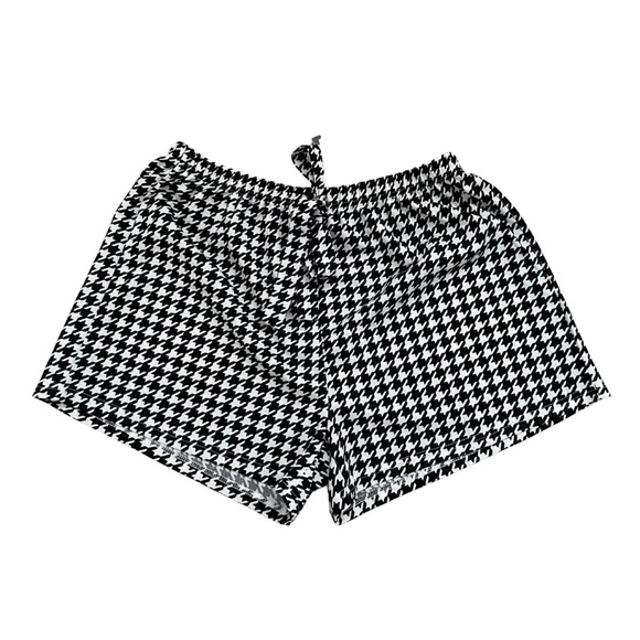 2XL houndstooth shorts with elastic waist - Picture 1 of 5